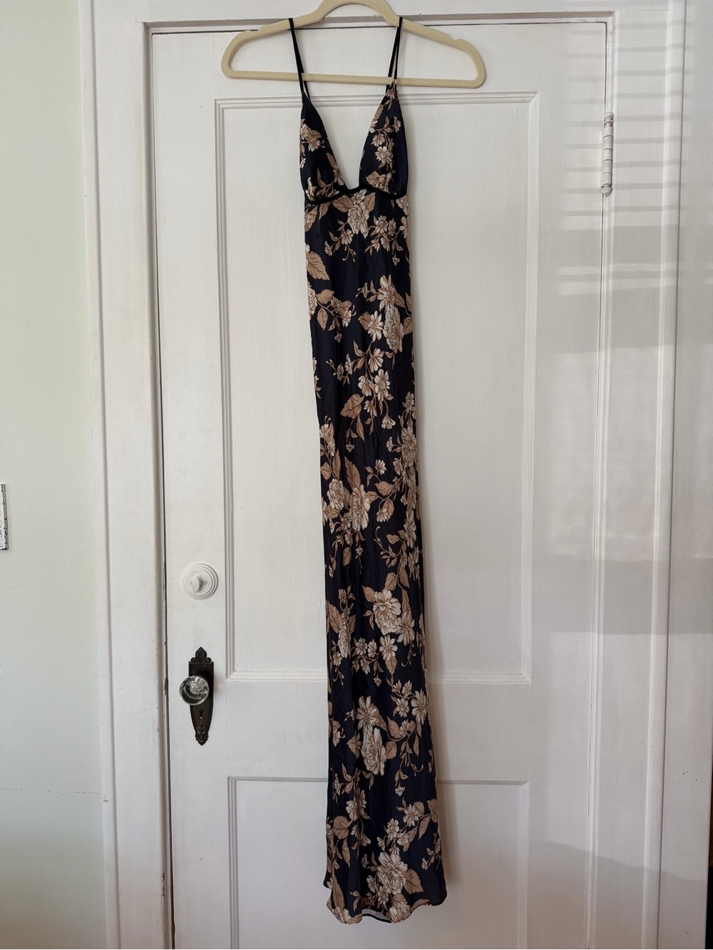 Bec + Bridge Opaline Floral Silk Strap Maxi Dress